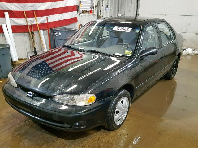 1Y1SK52851Z427458 - 2001 CHEVROLET GEO PRIZM BLACK photo 2