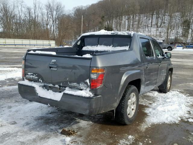 2HJYK16408H512454 - 2008 HONDA RIDGELINE SILVER photo 4