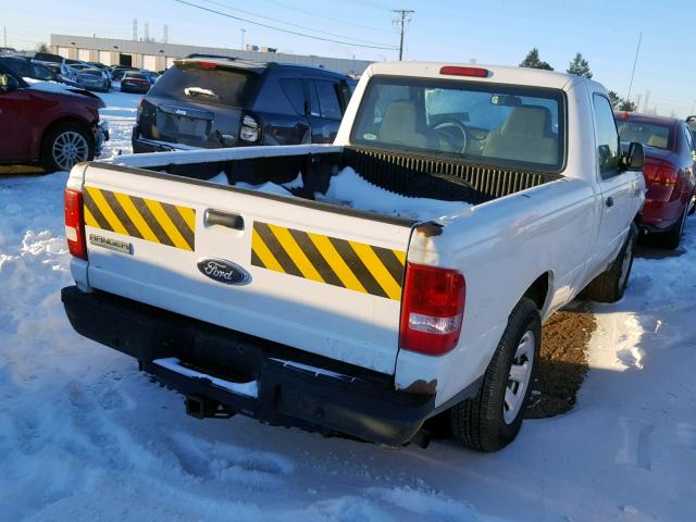 1FTYR10D89PA40073 - 2009 FORD RANGER WHITE photo 4