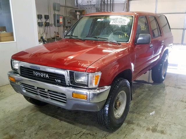 JT3VN39W8L0043915 - 1990 TOYOTA 4RUNNER VN RED photo 2