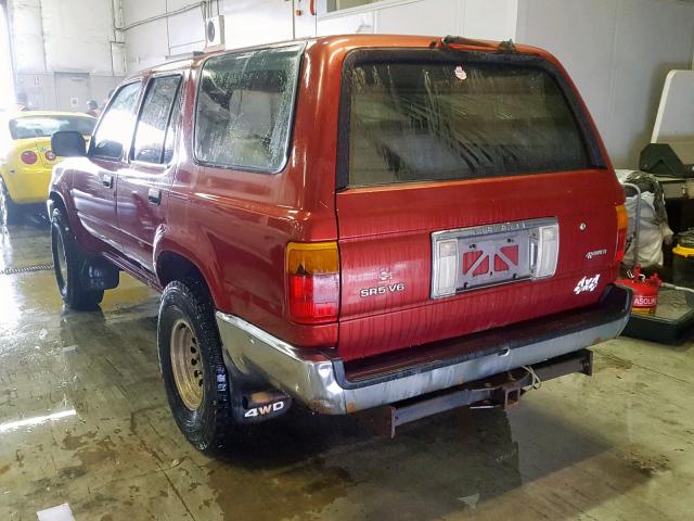 JT3VN39W8L0043915 - 1990 TOYOTA 4RUNNER VN RED photo 3