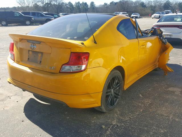 JTKJF5C7XC3028411 - 2012 TOYOTA SCION TC ყვითელი ფოტო 4