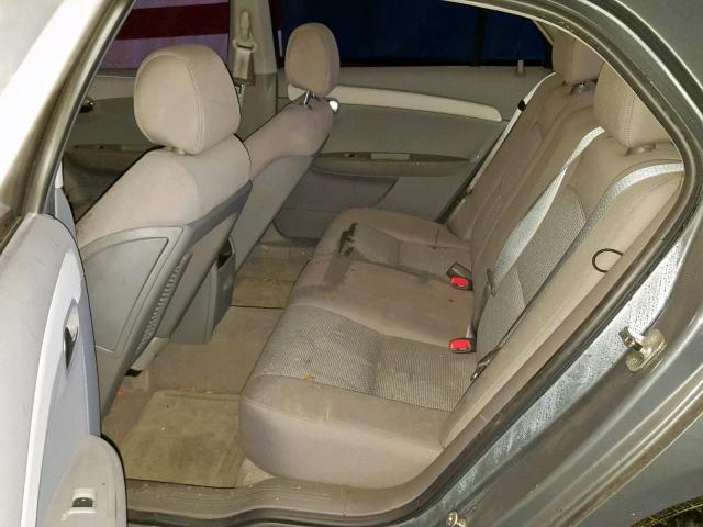 1G1ZG57B58F161484 - 2008 CHEVROLET MALIBU LS GRAY photo 6