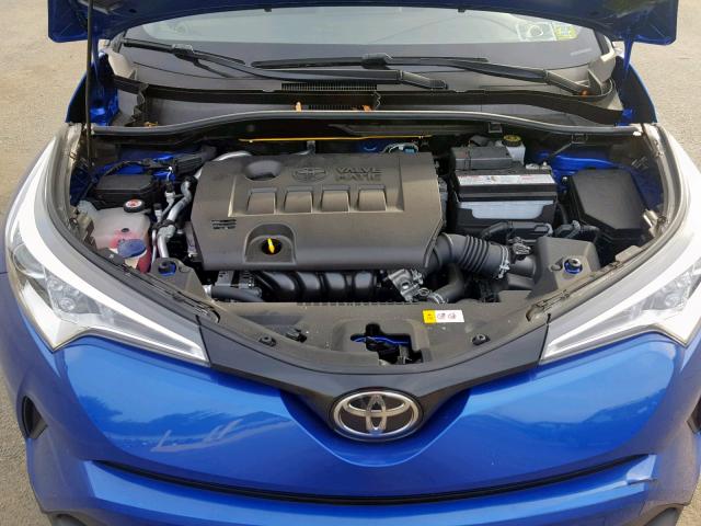 JTNKHMBX2J1011656 - 2018 TOYOTA C-HR XLE BLUE photo 7