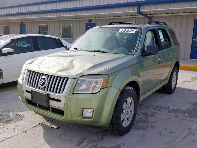 4M2CN9BG0AKJ24962 - 2010 MERCURY MARINER GREEN photo 2