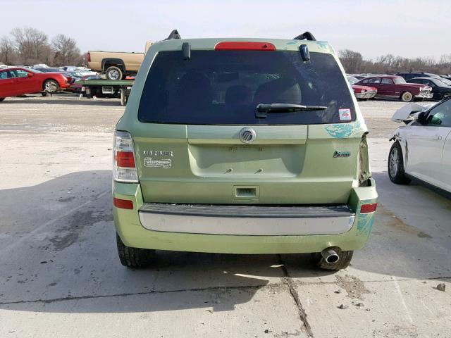 4M2CN9BG0AKJ24962 - 2010 MERCURY MARINER GREEN photo 9