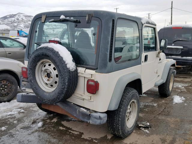 1J4FY29P1XP421199 - 1999 JEEP WRANGLER / YELLOW photo 4