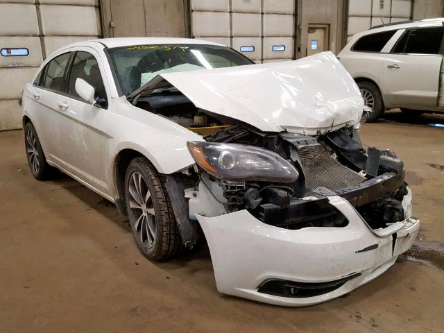 1C3CCBCG3DN504399 - 2013 CHRYSLER 200 LIMITE WHITE photo 1