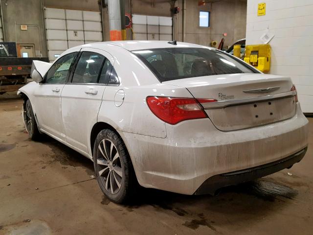 1C3CCBCG3DN504399 - 2013 CHRYSLER 200 LIMITE WHITE photo 3