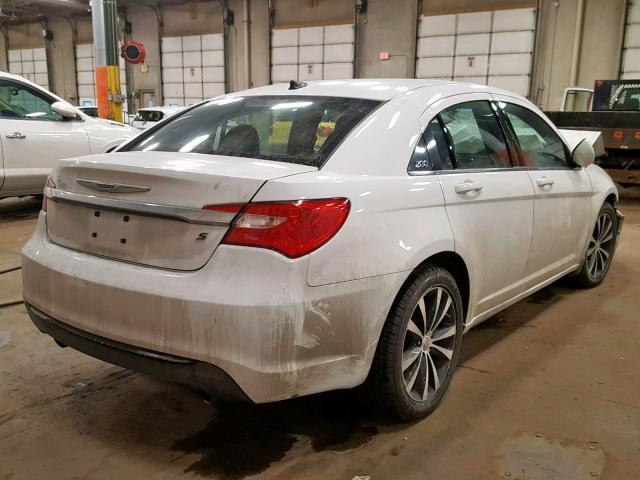 1C3CCBCG3DN504399 - 2013 CHRYSLER 200 LIMITE WHITE photo 4