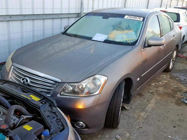 JNKBY01E88M500888 - 2008 INFINITI M45 BASE BEIGE photo 2