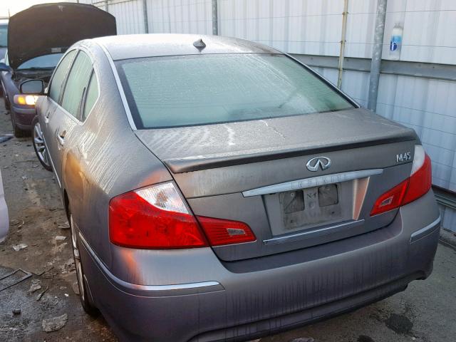 JNKBY01E88M500888 - 2008 INFINITI M45 BASE BEIGE photo 3