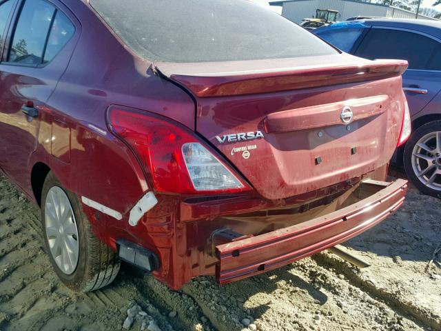 3N1CN7AP4JL806921 - 2018 NISSAN VERSA S RED photo 9