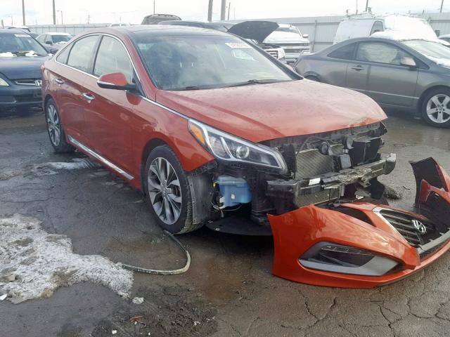 5NPE34AB5FH167230 - 2015 HYUNDAI SONATA SPO ORANGE photo 1