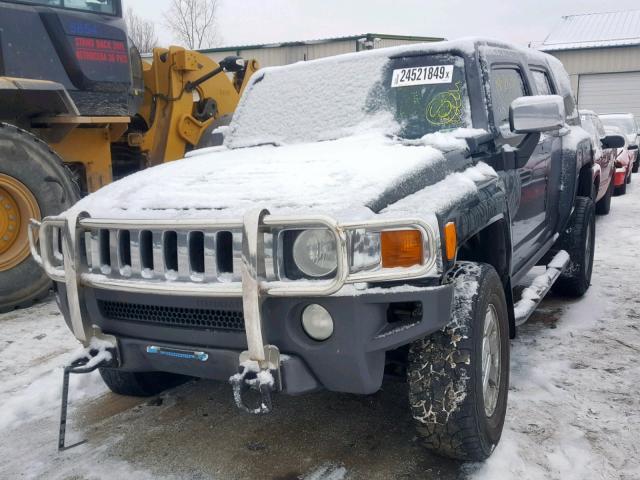 5GTDN136168199104 - 2006 HUMMER H3 BLACK photo 2