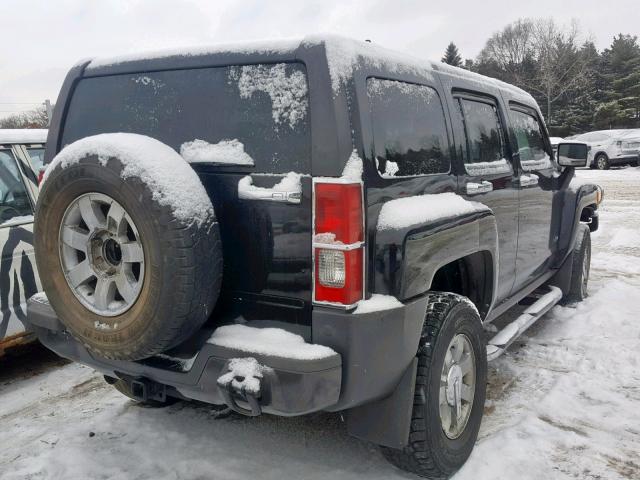 5GTDN136168199104 - 2006 HUMMER H3 BLACK photo 4