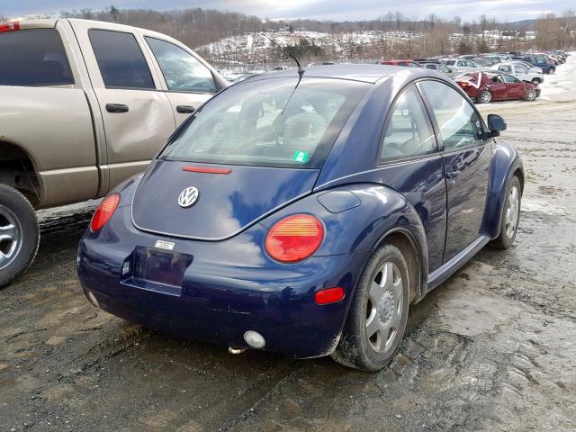 3VWCC21C8YM437128 - 2000 VOLKSWAGEN NEW BEETLE Blau Foto 4