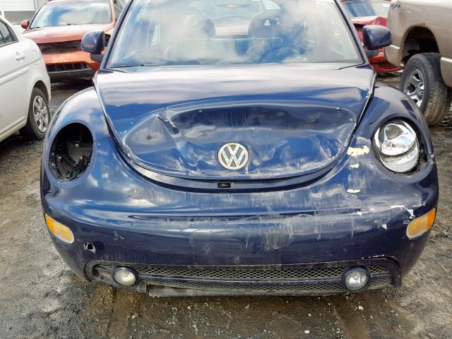3VWCC21C8YM437128 - 2000 VOLKSWAGEN NEW BEETLE Blau Foto 7