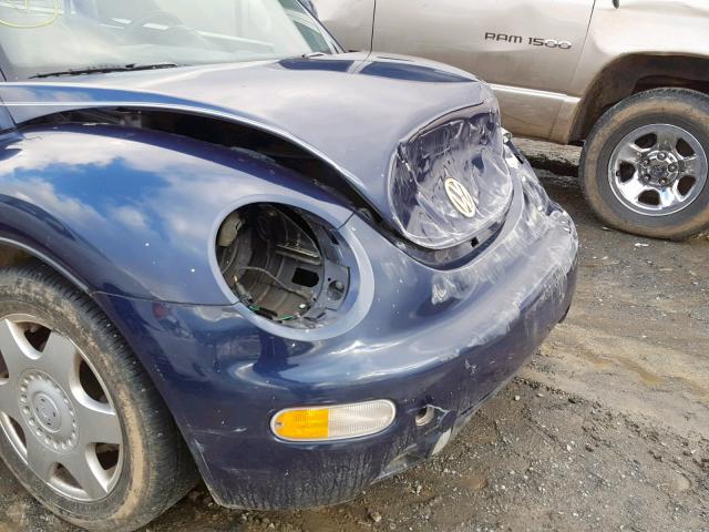 3VWCC21C8YM437128 - 2000 VOLKSWAGEN NEW BEETLE Blau Foto 9