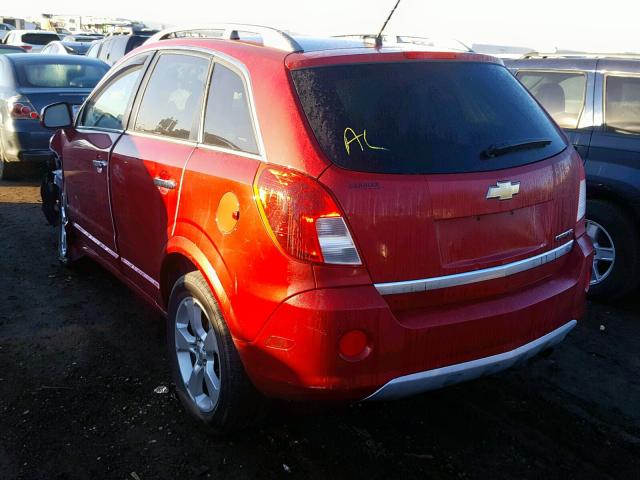 3GNAL3EK0ES646041 - 2014 CHEVROLET CAPTIVA LT RED photo 3