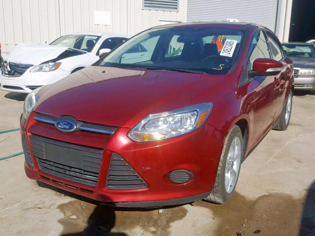 1FADP3F21EL345122 - 2014 FORD FOCUS SE BURGUNDY photo 2