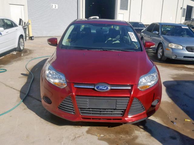 1FADP3F21EL345122 - 2014 FORD FOCUS SE BURGUNDY photo 9