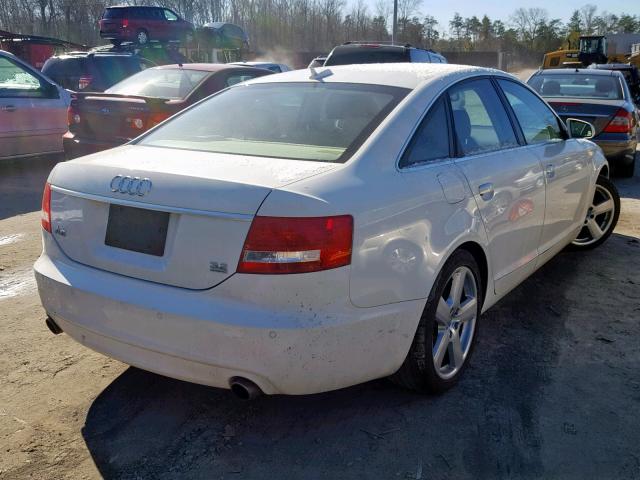 WAUEG94F66N041973 - 2006 AUDI A6 S-LINE WHITE photo 4