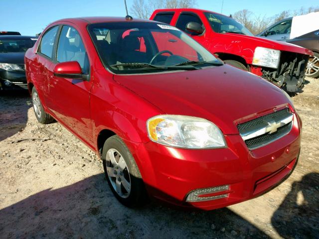 KL1TD5DEXAB124665 - 2010 CHEVROLET AVEO LS RED photo 1