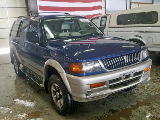 JA4MT41R4XP009924 - 1999 MITSUBISHI MONTERO SP BLUE photo 1