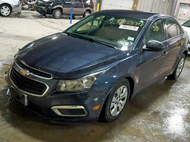 1G1PA5SG2F7105540 - 2015 CHEVROLET CRUZE LS BLUE photo 2