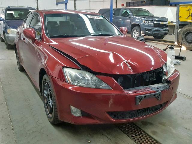 JTHCK262X82023649 - 2008 LEXUS IS 250 RED photo 1