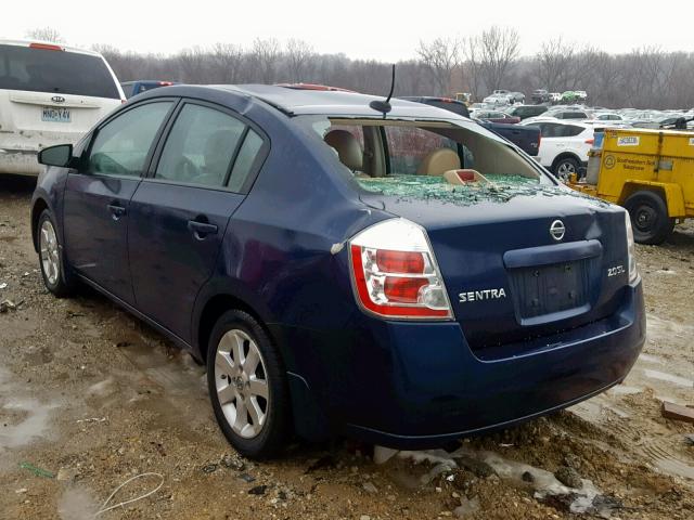 3N1AB61E77L723839 - 2007 NISSAN SENTRA 2.0 BLUE photo 3