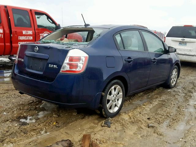 3N1AB61E77L723839 - 2007 NISSAN SENTRA 2.0 BLUE photo 4