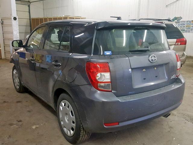 JTKKUPB45E1040171 - 2014 TOYOTA SCION XD GRAY photo 3