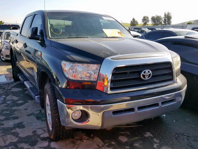 5TFDV541X8X043749 - 2008 TOYOTA TUNDRA CRE BLUE photo 1