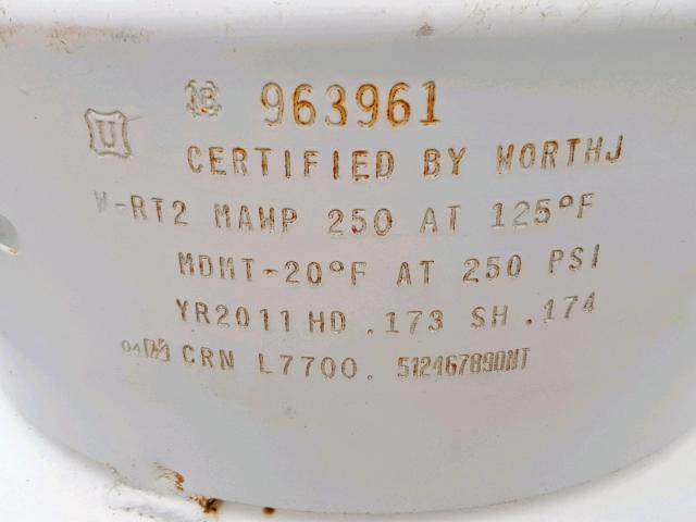 963961 - 2011 WORT CYLINDERS WHITE photo 9