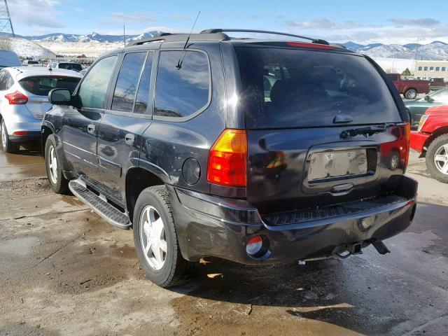 1GKDT13S222146360 - 2002 GMC ENVOY BLACK photo 3