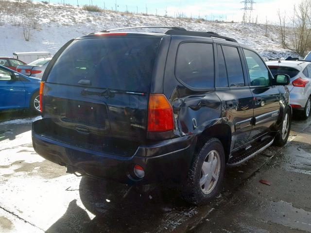 1GKDT13S222146360 - 2002 GMC ENVOY BLACK photo 4