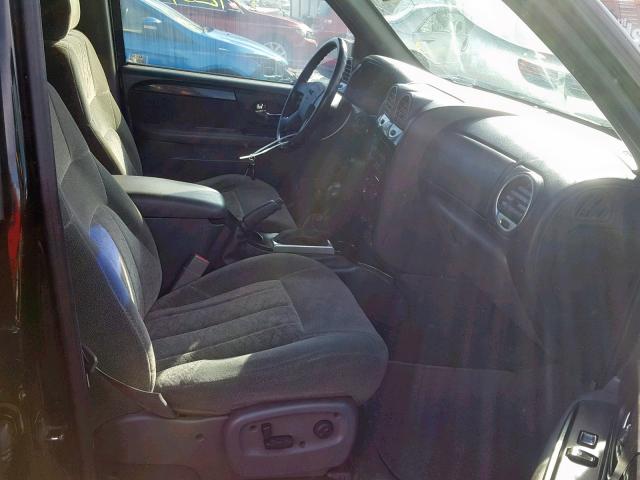 1GKDT13S222146360 - 2002 GMC ENVOY BLACK photo 5