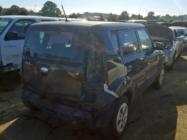 KNDJT2A14A7122027 - 2010 KIA SOUL BLACK photo 4