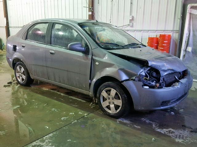 KL1TD56676B535616 - 2006 CHEVROLET AVEO BASE ნაცრისფერი ფოტო 1