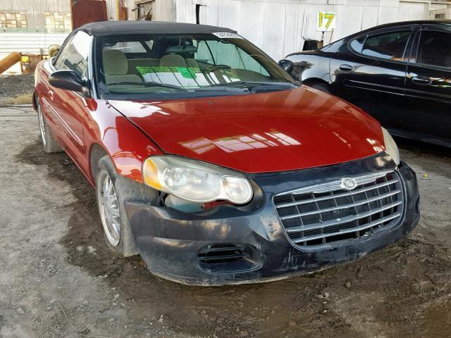 1C3EL45X74N380798 - 2004 CHRYSLER SEBRING LX MAROON photo 1