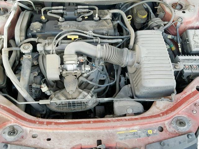 1C3EL45X74N380798 - 2004 CHRYSLER SEBRING LX MAROON photo 7