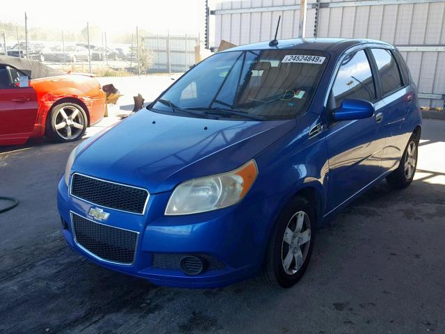 KL1TD66E49B305551 - 2009 CHEVROLET AVEO LS BLUE photo 2