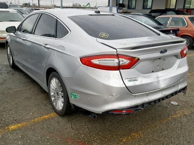 3FA6P0SU0ER330210 - 2014 FORD FUSION TIT SILVER photo 3