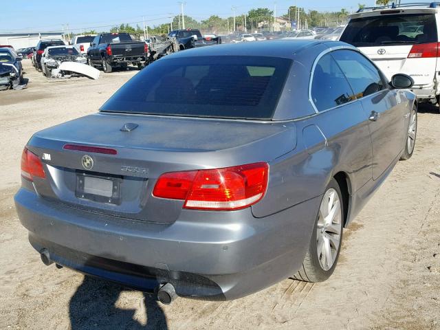 WBAWL73549P473175 - 2009 BMW 335 I GRAY photo 4