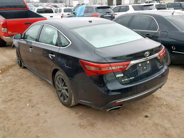 4T1BK1EB6GU215951 - 2016 TOYOTA AVALON XLE BLACK photo 3
