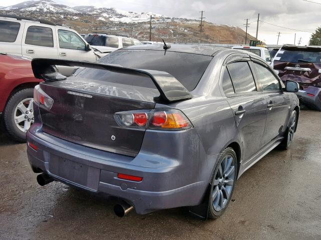 JA3AV66V49U026536 - 2009 MITSUBISHI LANCER RAL GRAY photo 4