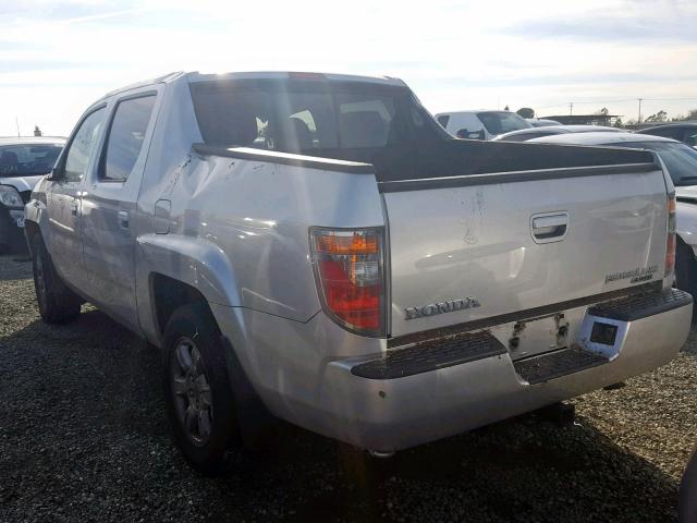 2HJYK16307H529096 - 2007 HONDA RIDGELINE SILVER photo 3