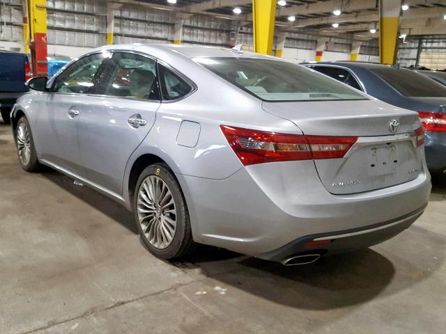 4T1BK1EB2HU259690 - 2017 TOYOTA AVALON XLE 银色 照片 3